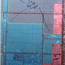 A map showing the proposed boundary adjustment between Logan and North Logan. Photo by Jonathan Larson.