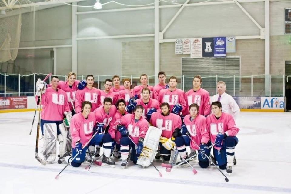 Pink in the rink